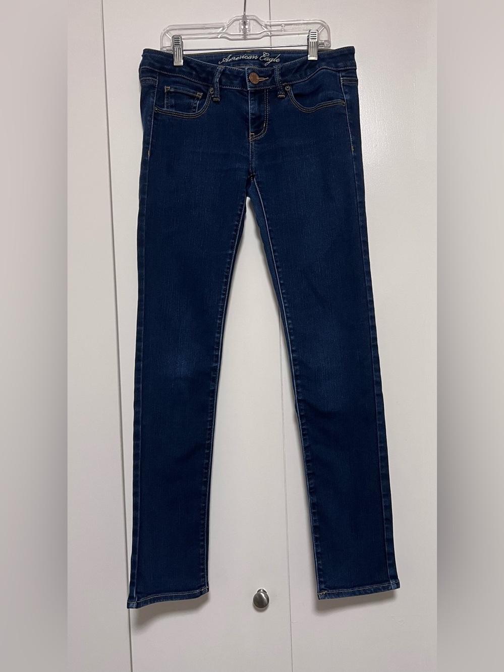 American Eagle Outfitters Women’s Dark Indigo Skinny Jeans size 8